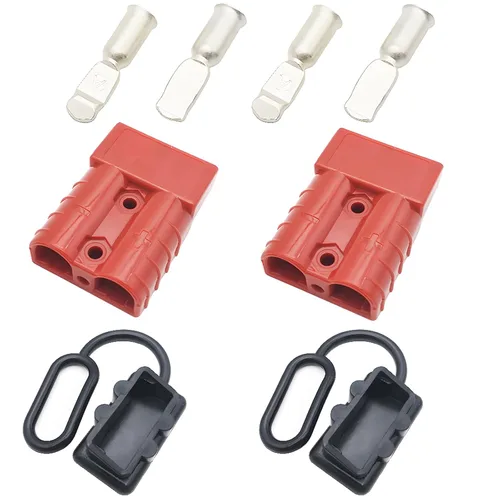 Vista 8 de CESFONJER Conector de batería de 50 A, kit de conector de desconexión rápida de batería, se adapta a cable de 6 a 10 AWG, para automóvil