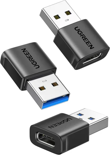 Vista 9 de UGREEN Adaptador USB a USB C, 2 unidades, convertidor hembra a macho de 10