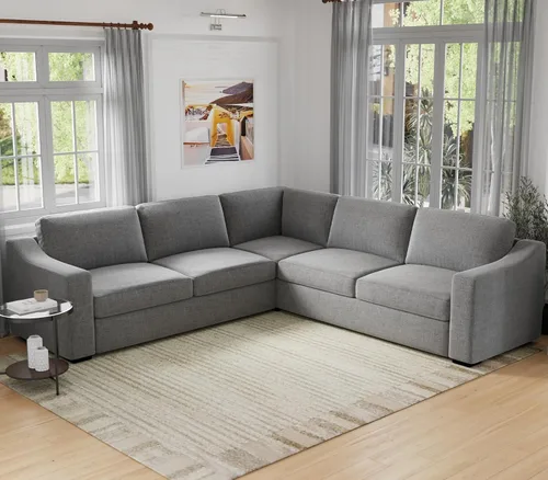 Vista 20 de ELUCHANG Sofá moderno de 85 pulgadas para sala de estar, sofá de lino natural de 3 plazas con asientos extra profundos, cojín tapizado y funda