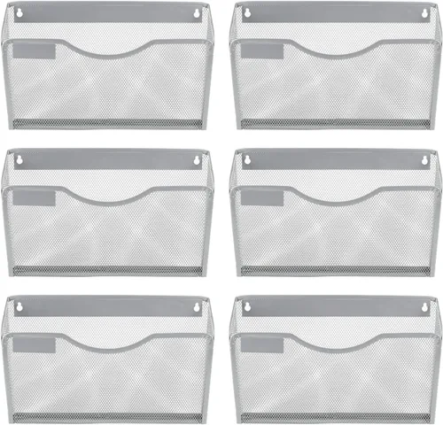 Vista 12 de EasyPAG Mesh Collection organizador de archivos y cartas para montar en pared, Negro