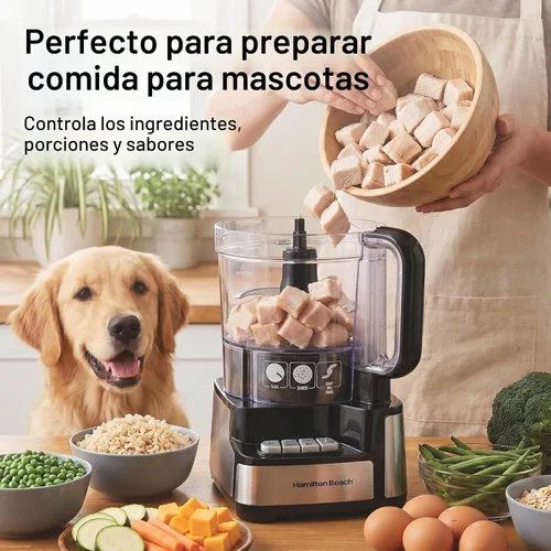 Vista 7 de Hamilton Beach Procesador de alimentos apilado y rápido de 12 tazas