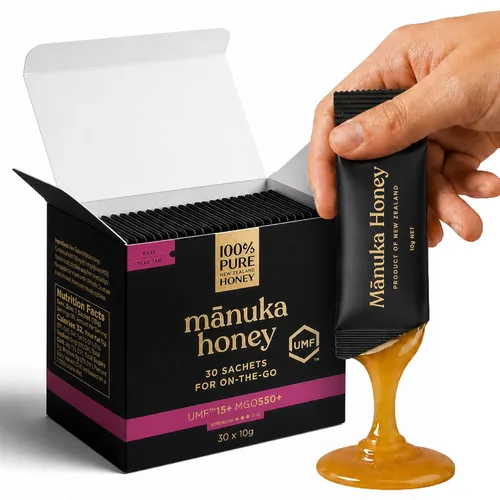 Vista 15 de Miel de Manuka UMF 10+ (MGO 261+) 100% Miel Pura de Nueva Zelanda - Certificada. Cruda, 8.8 Oz (250g) Raw & Unfiltered Manuka Honey UMF 10+