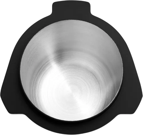 Vista 4 de Normcore Taza dosificadora portafiltro de 53.3mm - Acero inoxidable 304 - Negro mate - Revestimiento antiadherente Compatible con Breville Barista