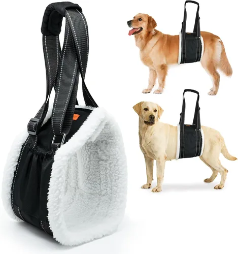 Vista 10 de LumoLeaf Arnés de elevación para perros para patas traseras, soporte ajustable para piernas traseras y ayuda de movilidad, soporte de cadera
