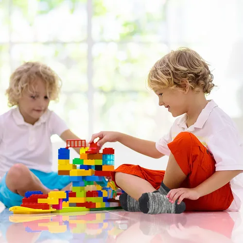 Vista 4 de Calcetines antideslizantes para niños 9 pares de calcetines antideslizantes Skibeaut para niños de 1 a 7 años