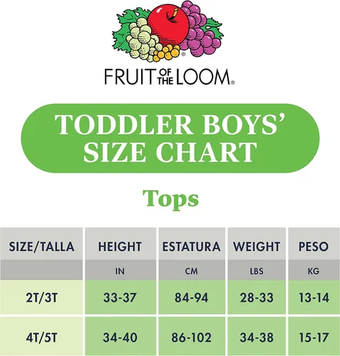Vista 3 de Fruit of the Loom Boys 5pk White Crew