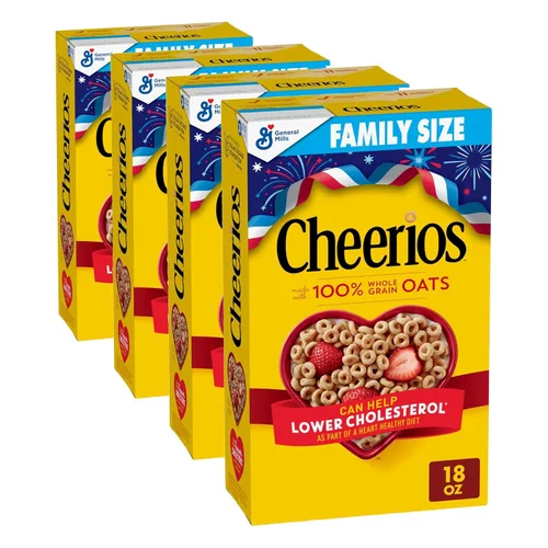 Vista 11 de Cheerios, cereales para el desayuno sin gluten saludables para el corazón, 8.9 onzas