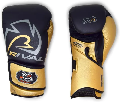 Vista 2 de Guantes de boxeo RIVAL RB100 profesionales para bolsa, 6mm de acolchado D30, microfibra artesanal, sistema innovador Wrist Lock 3