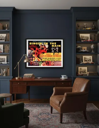 Vista 4 de Singin' in the Rain - Starring Gene Kelly Donald O’Connor and Debbie Reynolds - Vintage Film Movie Poster c.1952 - Master Art Print (Unframed) 6in x