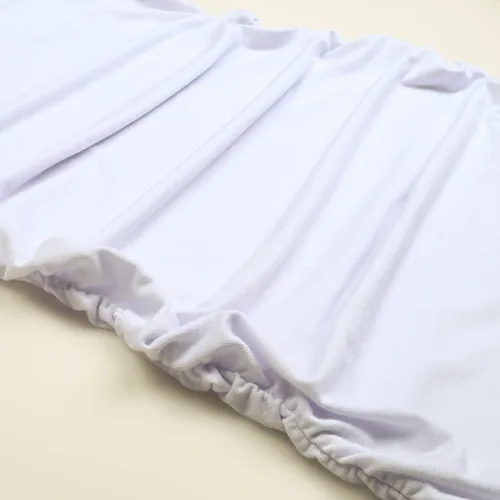 Vista 4 de GINKANA Camiseta de maternidad con manga corta de pétalo, cuello en V, con laterales fruncidos, informal, básica, túnica para embarazo