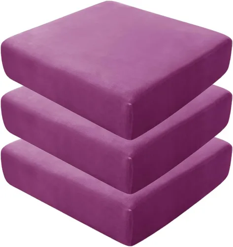 Vista 72 de Fundas de asiento de terciopelo ultra suave, fundas de cojín de asiento suave SOFE fundas de sofá con parte inferior elástica lavable funda