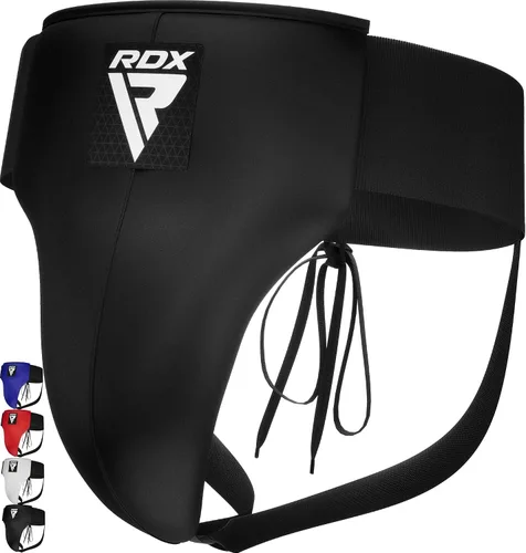 Vista 12 de RDX Protector de ingle para boxeo, Muay Thai, Kickboxing y entrenamiento de MMA, equipo de cuero Maya Hide Abdo para artes marciales, protector