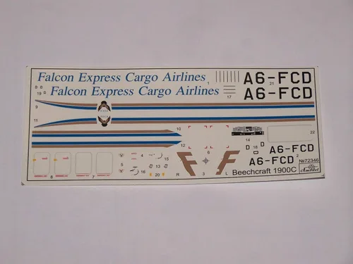 Vista 2 de Amodel 72346-1/72 Beechcraft 1900C 'Falcon Express Cargo Airlines', Kit
