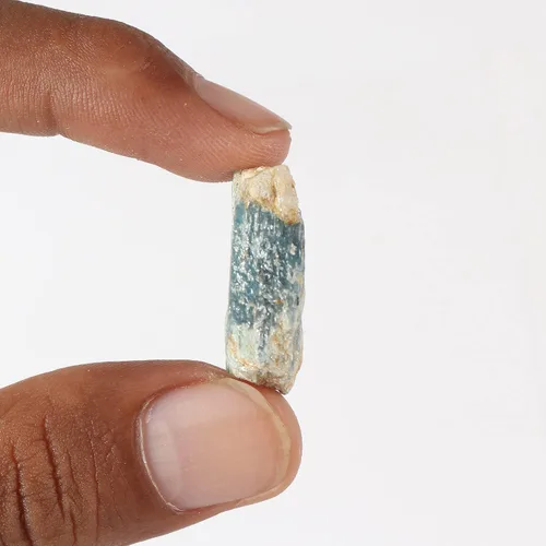 Vista 14 de GEMHUB Lápiz de cianita áspero pequeño con cristal curativo de cianita azul áspero suelto, tamaño pequeño, 9.7