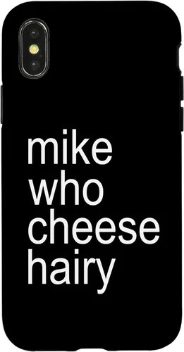 Vista 5 de Mike Who Cheese Hairy Funny Adult Humor Word Play Case for iPhone 17
