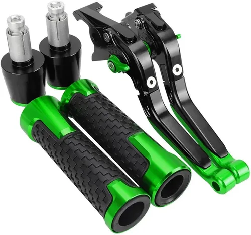 Vista 12 de Clutch For FZ8 FZ-8 2010-2018 Motorcycle Adjustable Folding Brake Clutch Levers Handgrip Handlebar Grips Ends Accessories Brake Handle(Black Black)