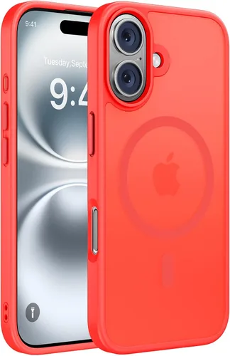 Vista 50 de Miracase - Funda magnética para iPhone 13 de 6.1 pulgadas (compatible con MagSafe) (con 2 protectores de pantalla), protección de grado militar Negro