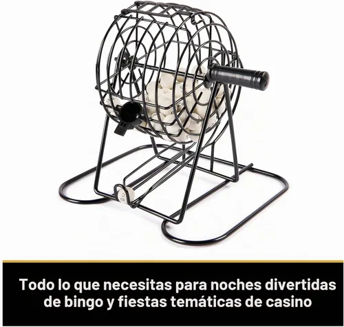 Vista 5 de Spin Master Games Cardinal Classics Deluxe - Juego de bingo de metal