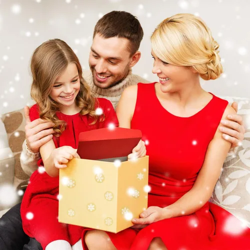 Vista 2 de 100 Piezas Sobres Número 10 Sobres para Tarjetas de Regalo con 200 Piezas Calcomanías de Copos de Nieve de Papel Kraft de Navidad Calcomanías