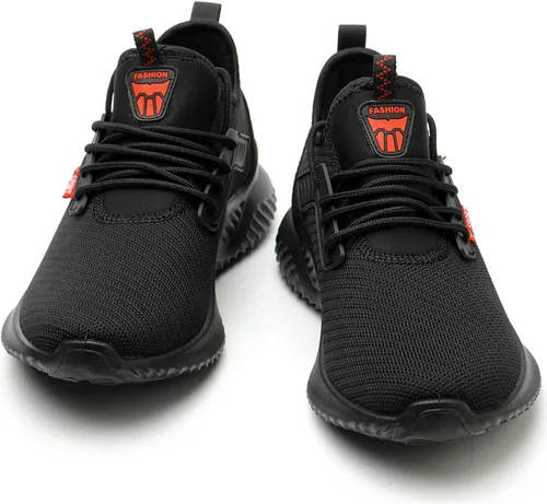 Vista 7 de ulogu Zapatos de punta de acero para hombres y mujeres, zapatos de techo ligeros e impermeables, zapatos deportivos de trabajo industrial