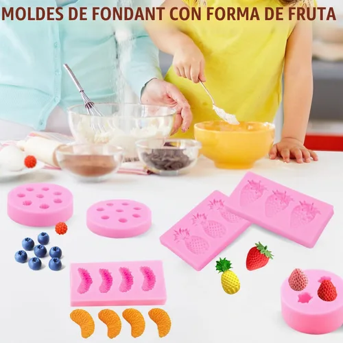 Vista 7 de Moldes para velas de fondant de frutas, moldes de silicona para aperitivos, moldes de comida de gomitas de chocolate con formas 3D de naranja