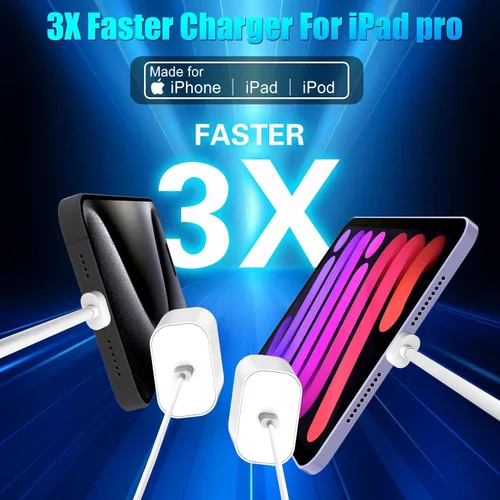 Vista 7 de Carga rápida para iPhone 17 y 16, paquete de 20 W, bloque de carga USB C de Apple con cable de carga USB C a C de 6 pies para iPhone 17 Pro max/17