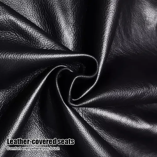 Vista 7 de Silla de oficina, silla ejecutiva de cuero ajustable, respaldo alto, silla ergonómica de escritorio para computadora, soporte lumbar, silla de Negro