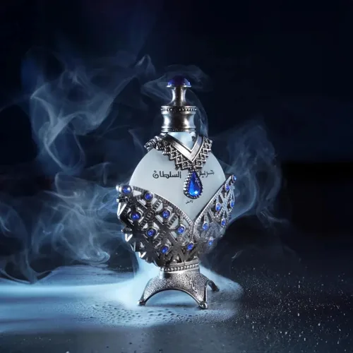 Vista 2 de Khadlaj Hareem Al Sultan Blue - Aceite de perfume concentrado para unisex, 1.18 onzas