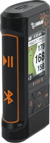 Vista 3 de Swami Vibe Golf GPS - Combo de altavoz Bluetooth GPS para golf, color lima Naranja
