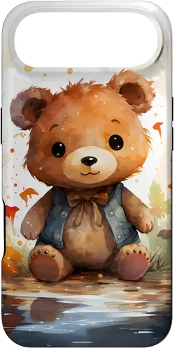 Vista 27 de Funda de oso de peluche con chaleco para iPhone 17