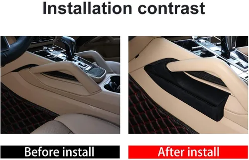 Vista 3 de YIWANG Car Center Consoles Side Storage Box Phone Tray Accesorios para Porsche Cayenne 2018 2019 2020