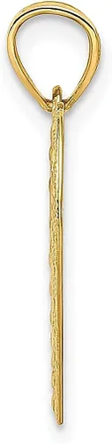 Vista 2 de Collar con dije de palomas de oro amarillo de 14 quilates con dije de corazón para mujer regalo para ella Oro amarillo