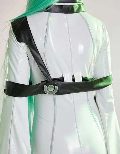 Vista 7 de Cosplay.fm Body de cosplay de anime para mujer con medias gargantilla