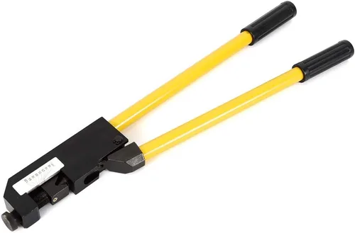 Vista 3 de Crimpadora de terminales de alta resistencia, herramienta de prensado de terminales de cable de alambre con soporte de montaje, KH-150 8-4/0 AWG