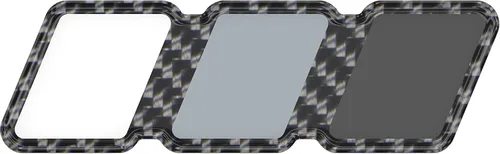 Vista 57 de Insignia tricolor - Compatible con Toy Taco, Tun y 4Run Negro con escala de grises TRI