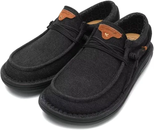 Vista 2 de Zapatos anchos para hombre Zapatos sin cordones Zapatos mocasines para hombre Zapatos de senderismo para hombre