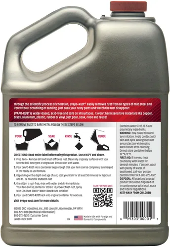 Vista 2 de Evapo-Rust ER012 Heavy Duty – 128 oz, removedor de óxido para piezas de automóvil, hardware, antigüedades Quitadores de óxido y productos químicos