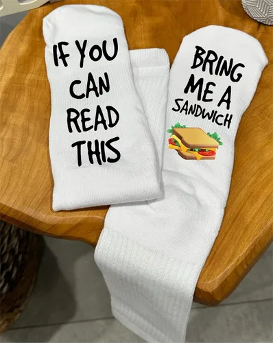 Vista 2 de Bring me a Sandwich Socks for Men and Women Funny Gifts
