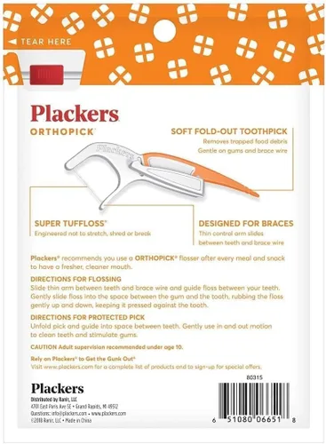 Vista 3 de Plackers Hilo dental Orthopick