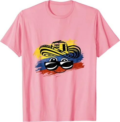 Vista 9 de Camiseta Colombiana para mujer y para hombre, Negro