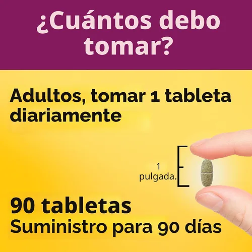 Vista 5 de Nature Made Multivitamínico prenatal con ácido fólico, 90 tabletas