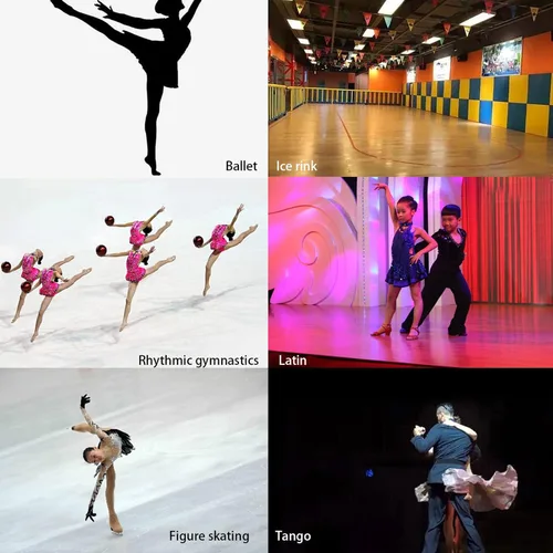 Vista 7 de Chaqueta de patinaje artístico con pantalones para adultos y niños, pantalones largos, patinaje sobre hielo, ropa deportiva cálida, traje