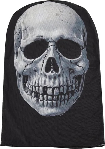 Vista 2 de Pañuelo de velo de elastano con estampado de calavera para fiestas de disfraces y disfraces