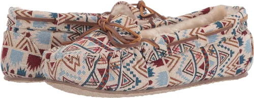 Vista 7 de Minnetonka - Pantuflas Cally de pelo sintético para mujer