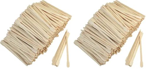 Vista 8 de 1000 varillas de madera de cera, aplicadores de cera para eliminación de cabello, cuerpo, cejas y nariz