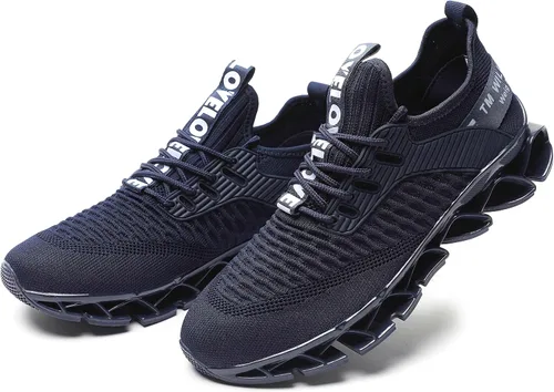 Vista 7 de Zapatos para correr para hombres, zapatos de deporte de moda, transpirable, antideslizante, gimnasio, deportes de trabajo, entrenadores