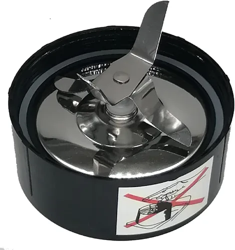 Vista 2 de Cuchilla trituradora de hielo de repuesto con 1 junta de anillo de sellado extra, compatible con MagicBullet Licuadora Juicer Mixer MB 1001/MB 1001B