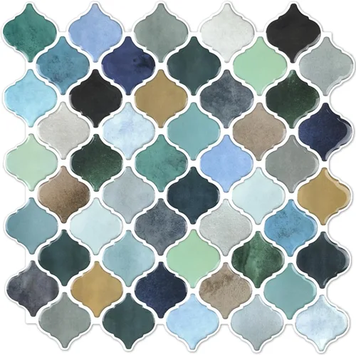 Vista 22 de STICKGOO Arabesque Protector contra Salpicaduras Despegar y Pegar, 12"X12" Azulejo Protector contra Salpicaduras para Cocina Despegar y Pegar
