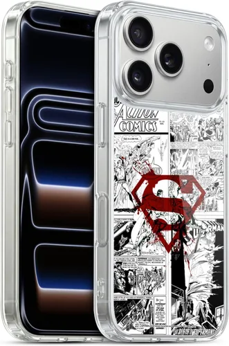 Vista 19 de Head Case Designs Funda de gel con licencia oficial de Superman DC Comics Collage Comicbook Art [protección de grado militar] compatible con Apple