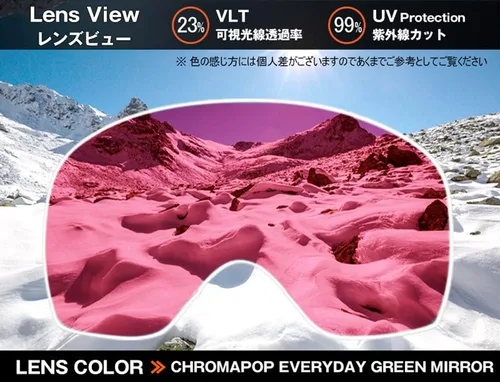 Vista 2 de Smith I/O Mag XL - Lentes de repuesto para gafas de nieve Espejo rojo sol Chromapop